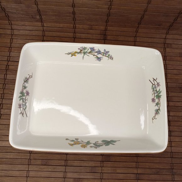 Woodhill Baking Dish Floral 12 x 9 Rectangular Ceramic Fine Bakeware Casserole - Picture 13 of 13